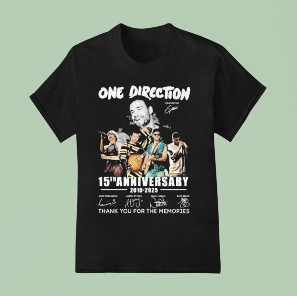 One Direction Liam Payne Th Anniversary Thank You For The Memories T Shirt