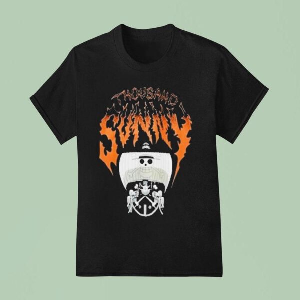 One Piece Thousand Sunny Metal T Shirt