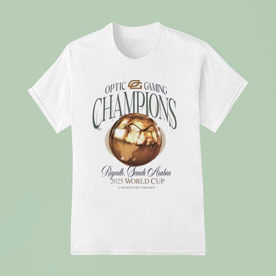 Optic Gaming Champions Riyadh Saudi Arabia World Cup T Shirt