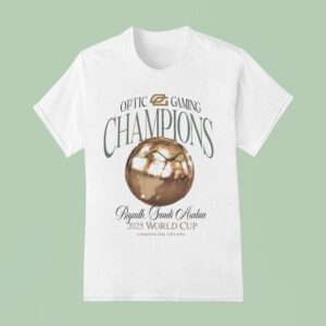 Optic Gaming Ewc Champions Riyadh Saudi Arabia World Tour T Shirt