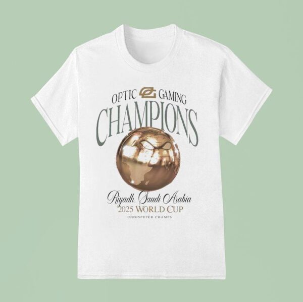 Optic Gaming Ewc Champions Riyadh Saudi Arabia World Tour T Shirt