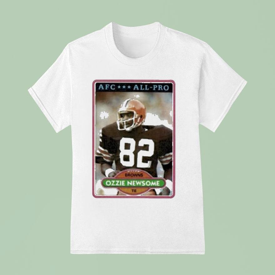 Ozzie Newsome Afc All Pro Cleveland Browns T Shirt