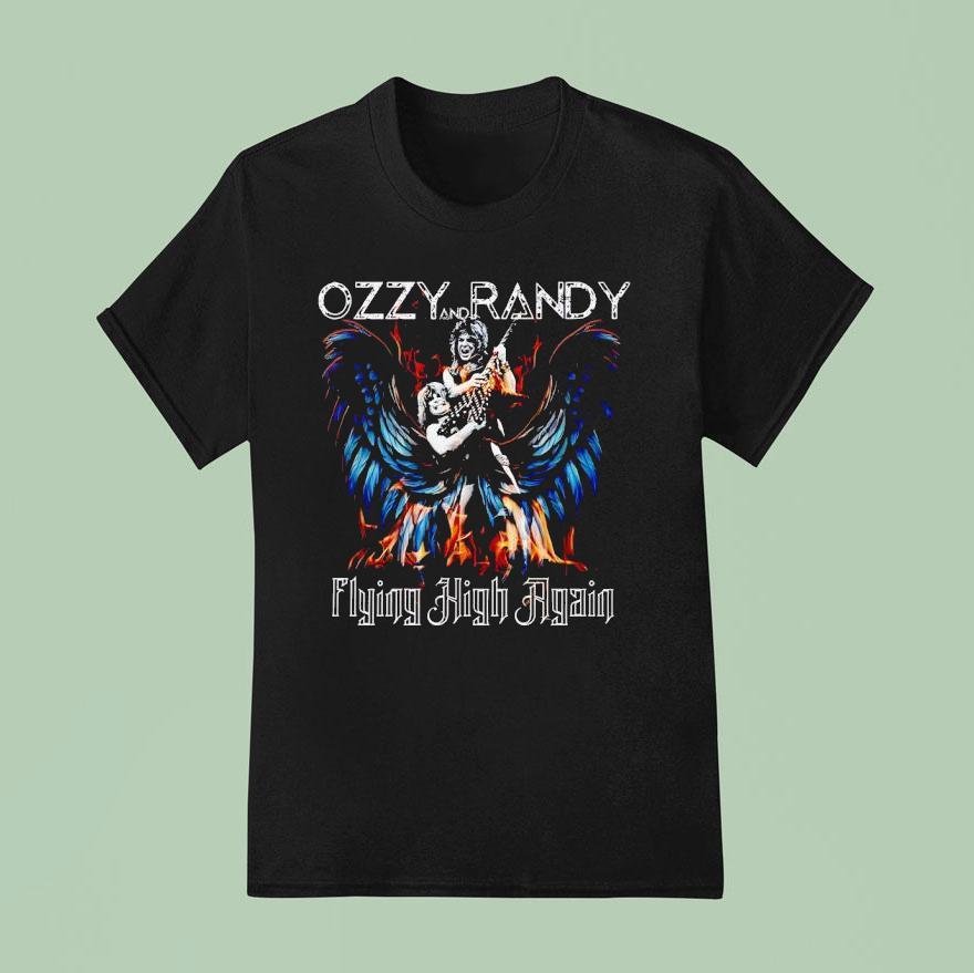 Ozzy And Randy Flying High Again T Shirt