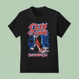 Ozzy Osbourne Blizzard Of Ozz Album Signature T Shirt