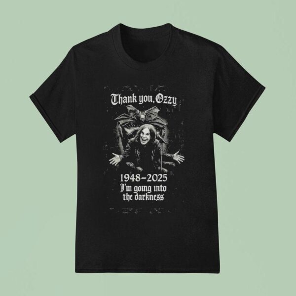 Ozzy Osbourne I M Going Into The Darkness Thank You Ozzy Metal T Shirt