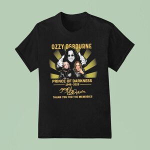 Ozzy Osbourne Prince Of Darkness Thank You For The Memories T Shirt