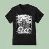 Ozzy Osbourne Scene With Bats On Gothic Background Dark Metal Throne T Shirt