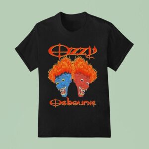 Ozzy Osbourne Sinners Heads Flames T Shirt