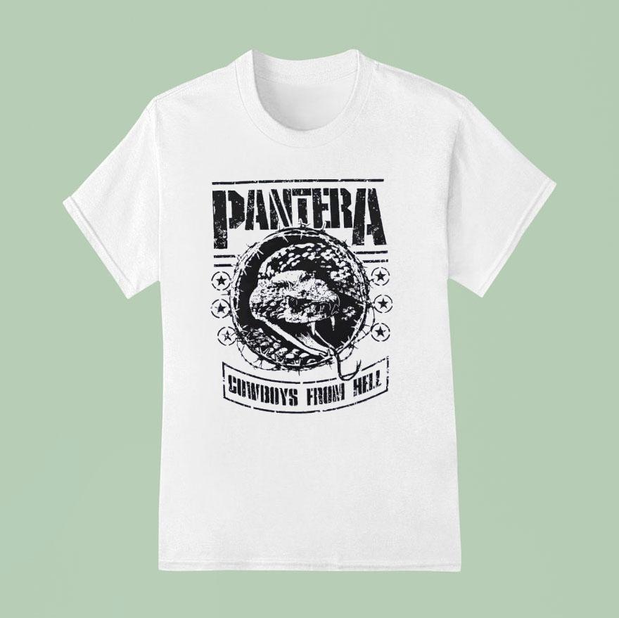 Pantera Cowboys From Hell Snake T Shirt