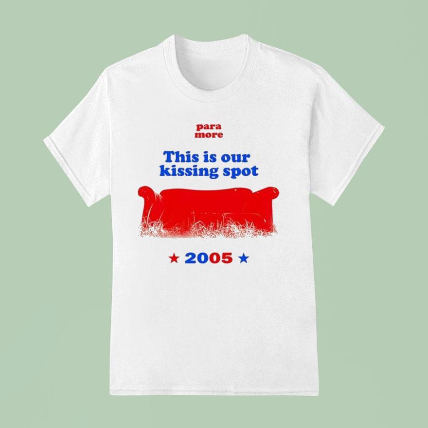 Paramore This Is Our Kissing Spot Sofa T Shirt