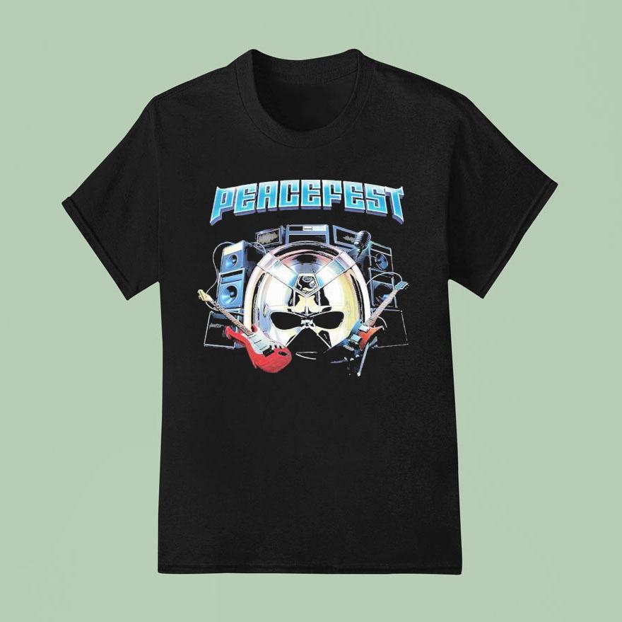 Peacemaker Mask Peacefest July At San Diego Ca Prepare To Be Rocked Dc Studios T Shirt