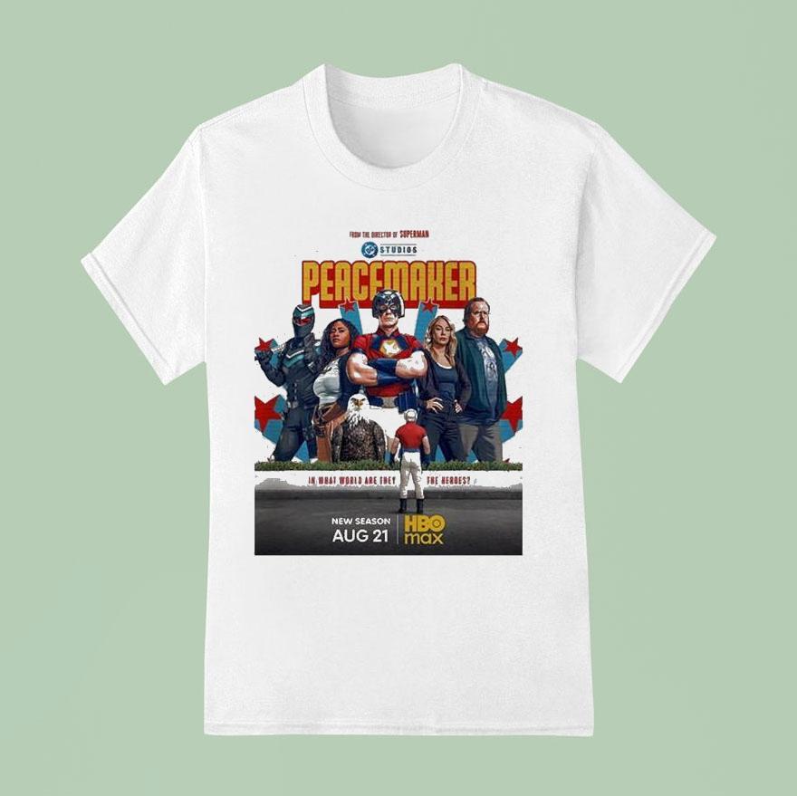 Peacemaker Season Wall Reflection Art With Heroic Parody Theme On August T Shirt