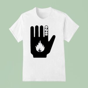 Pedro Pascal Wearing Ceasefire Now Msf White T Shirt