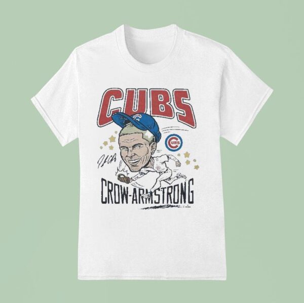Pete Crow Armstrong Chicago Cubs Caricature Signature T Shirt