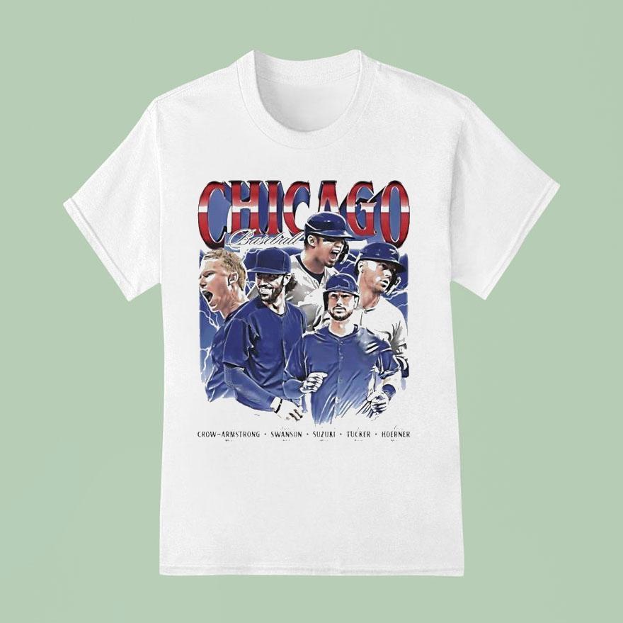 Pete Crow Armstrong Swanson Suzuki Tucker And Hoerner Chicago Cubs T Shirt
