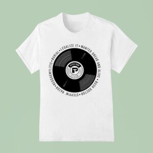 Peter Tosh Legalize Wanted Dread And Alive Vinyl T Shirt
