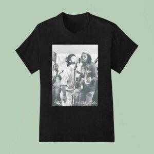 Peter Tosh Mick Jagger Walk And Don T Look Back Signatures T Shirt