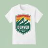 Peyton Wearing Denver Summit Fc Logo T Shirt