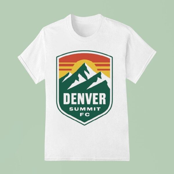Peyton Wearing Denver Summit Fc Logo T Shirt