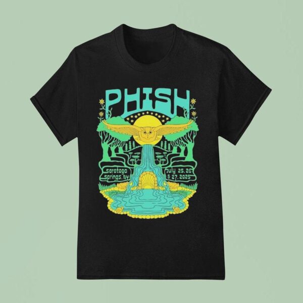 Phish Jul Broadview Stage At Spac In Saratoga Springs Ny Owl T Shirt
