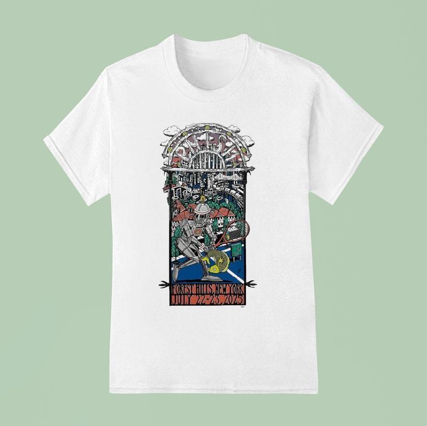 Phish July Forest Hills Stadium Forest Hills New York Robot Fish Concer T Shirt