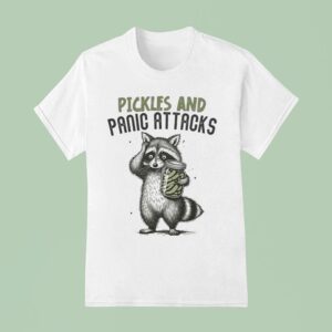 Pickles And Panic Attacks Raccoon T Shirt
