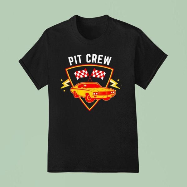 Pit Crew Race Car Birthday Celebration T Shirt
