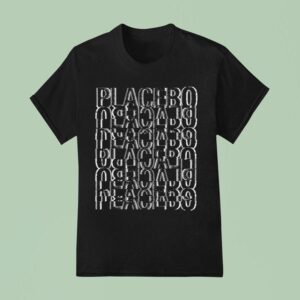 Placebo Black White Glitch T Shirt