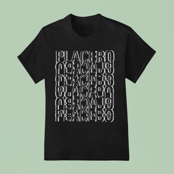 Placebo Black White Glitch T Shirt