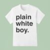 Plain White Boy T Shirt