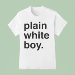 Plain White Boy T Shirt