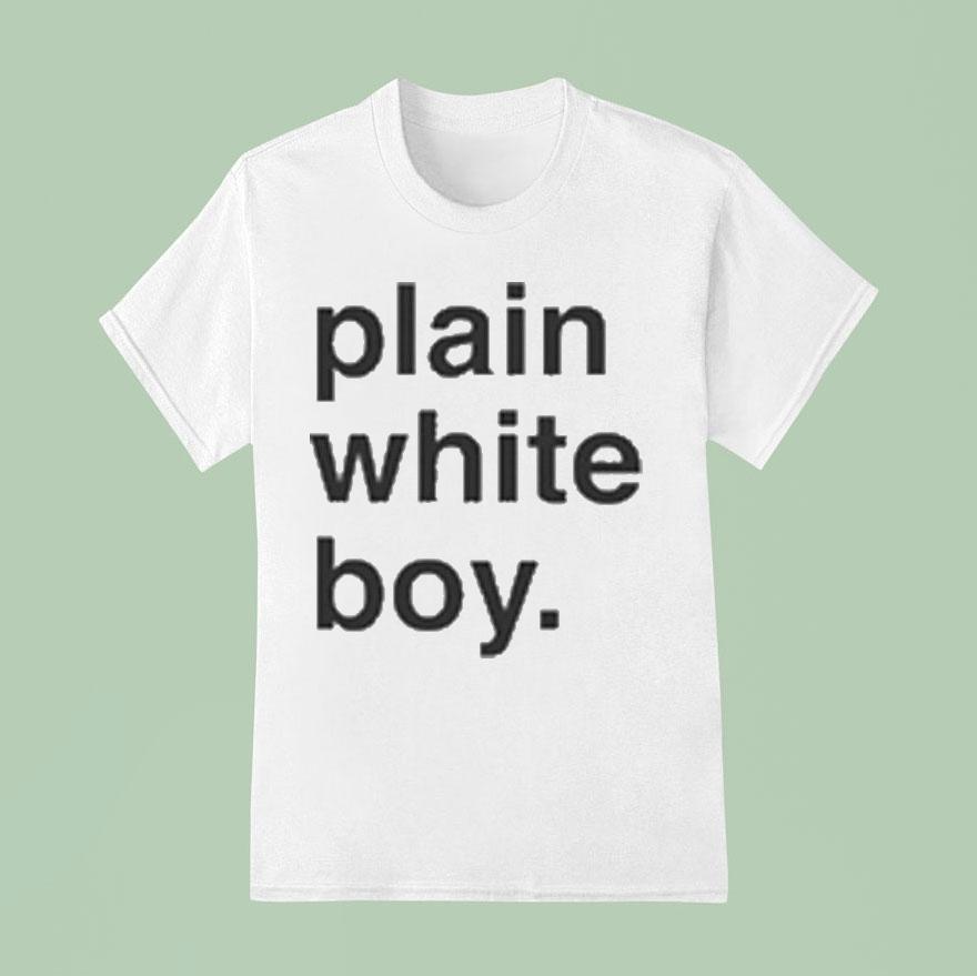 Plain White Boy T Shirt