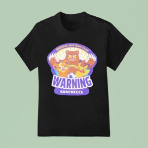 Pokemon Center Hiroshima Warning Sanfrecce Ringuma Used Scary Face T Shirt