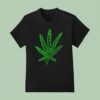 Pot Leaf Weed Logo T Shirt