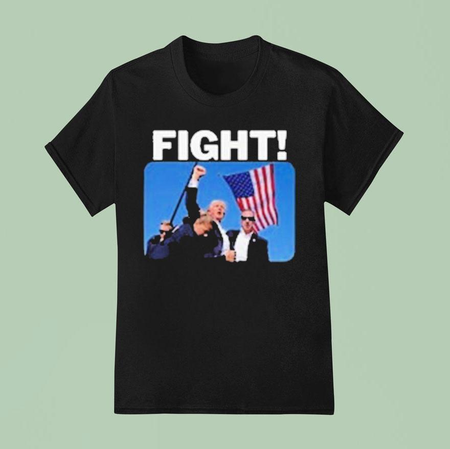 President Trump Fight St Anniversary Shooting T Shirt