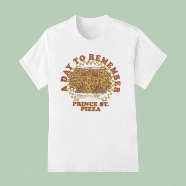 Prince St Pizza Psp X A Day To Remember Adtr The Sweet Heat Vans Warped Tour July At Long Beach T Shirt