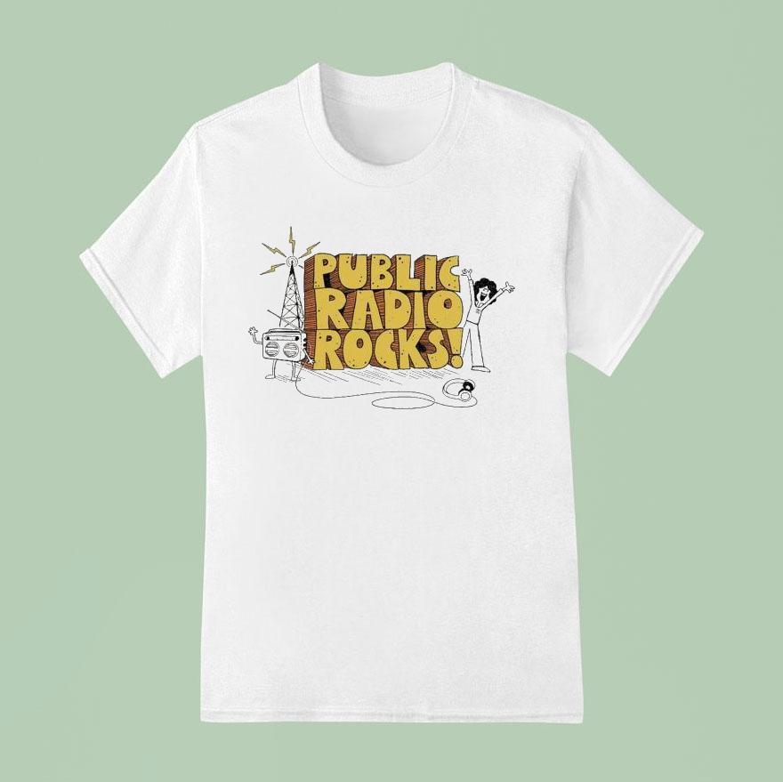 Public Radio Rocks T Shirt