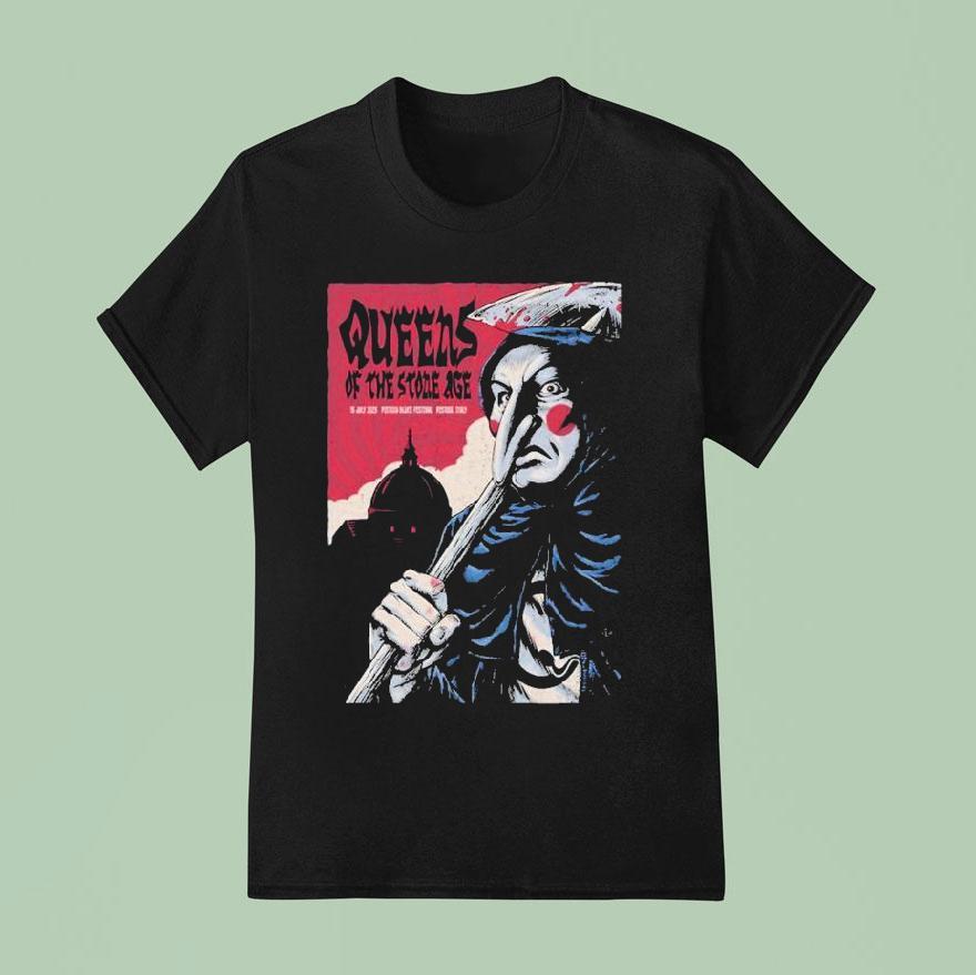Queens Of The Stone Age Piazza Duomo Pistoia Italy T Shirt