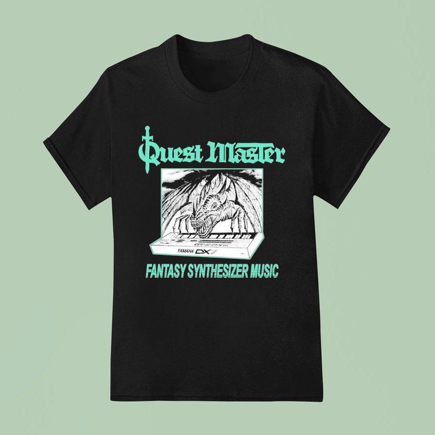 Quest Master Fantasy Synthesizer Music Draconic Oscillations T Shirt