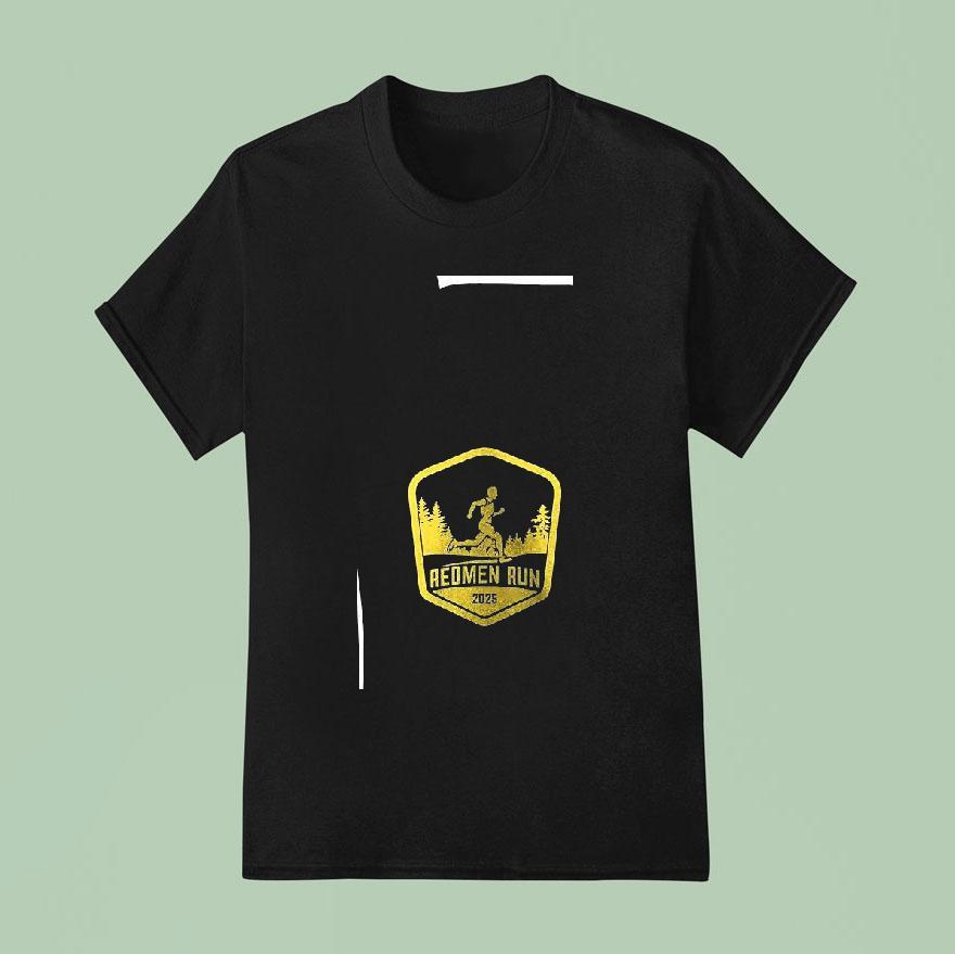 Redmen Run Rib Lake Athletic Booster Club Logo T Shirt