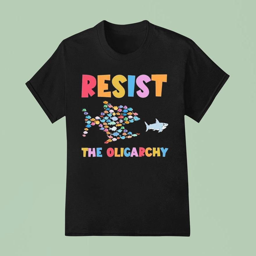 Resist The Oligarchy Fish T Shirt