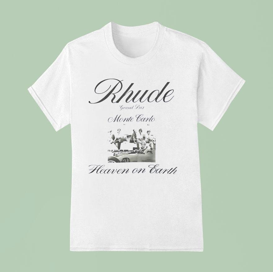 Rhude Grand Prix Monte Carlo Heaven On Earth T Shirt