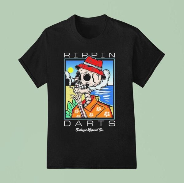Rippin Darts Skeleton Ciggarates T Shirt