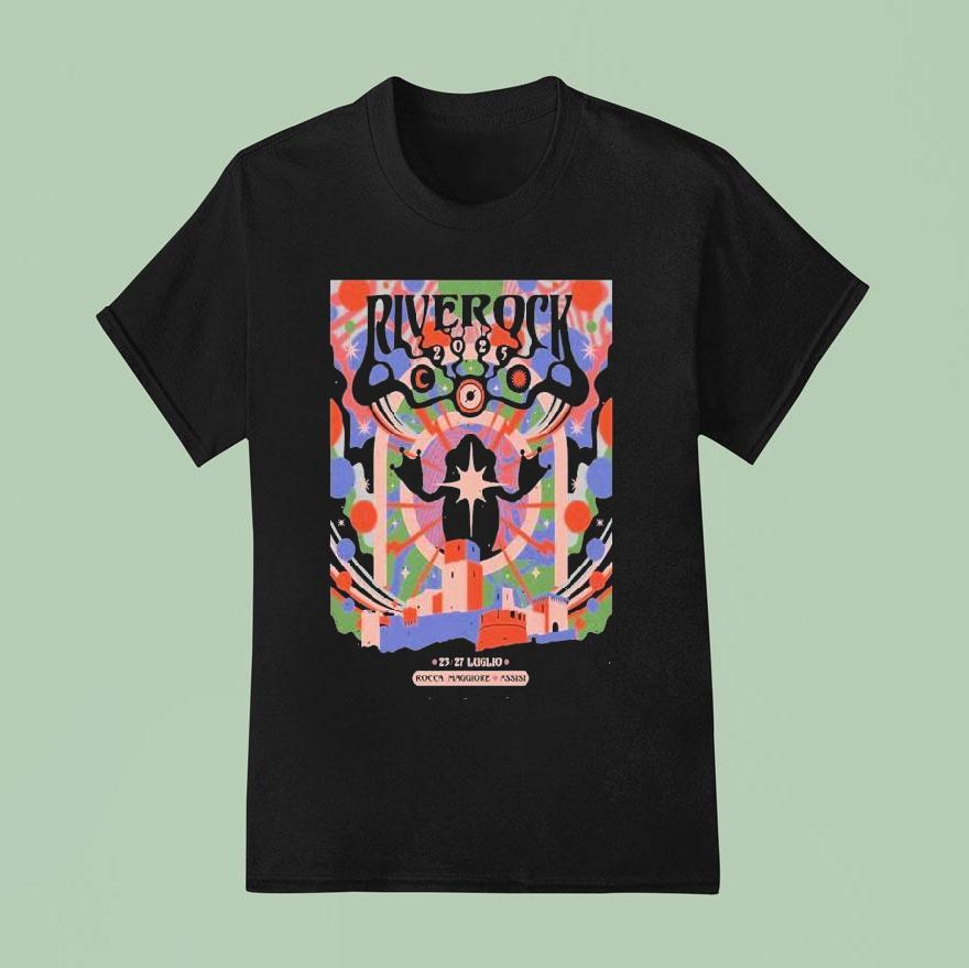 Rocca Maggiore In Assisi Italy Riverock Jul T Shirt