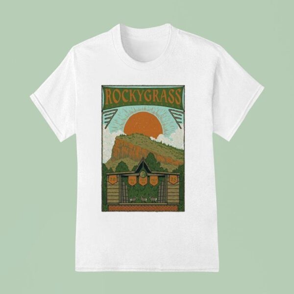 Rockygrass Planet Bluegrass Ranch In Lyons Co Jul T Shirt