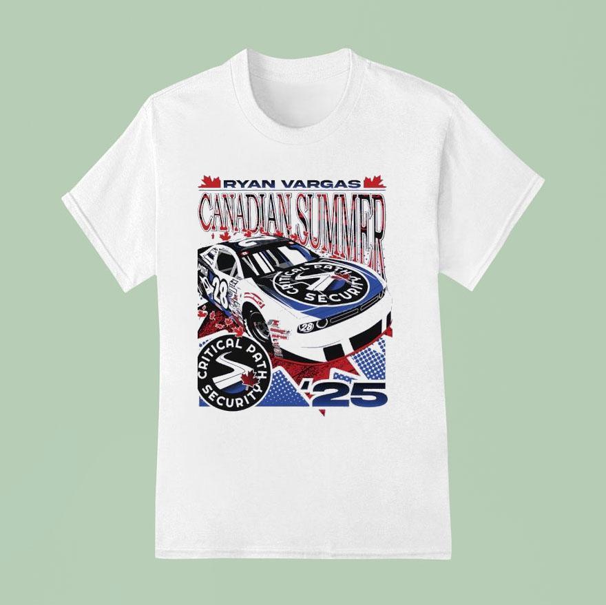 Ryan Vargas No Dodge Challenger For Djk Racing Critical Path Security T Shirt