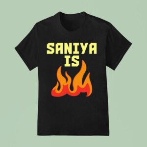 Sabrina Ionescu Wearing Saniya Is Fire T Shirt