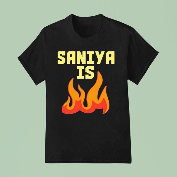 Sabrina Lonescu Wearing Saniya Is Fire T Shirt