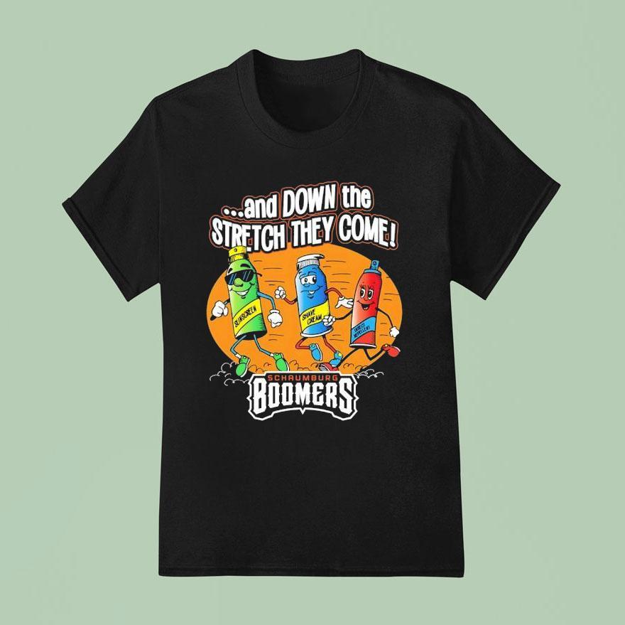 Schaumburg Boomers And Down The Stretch They Come T Shirt