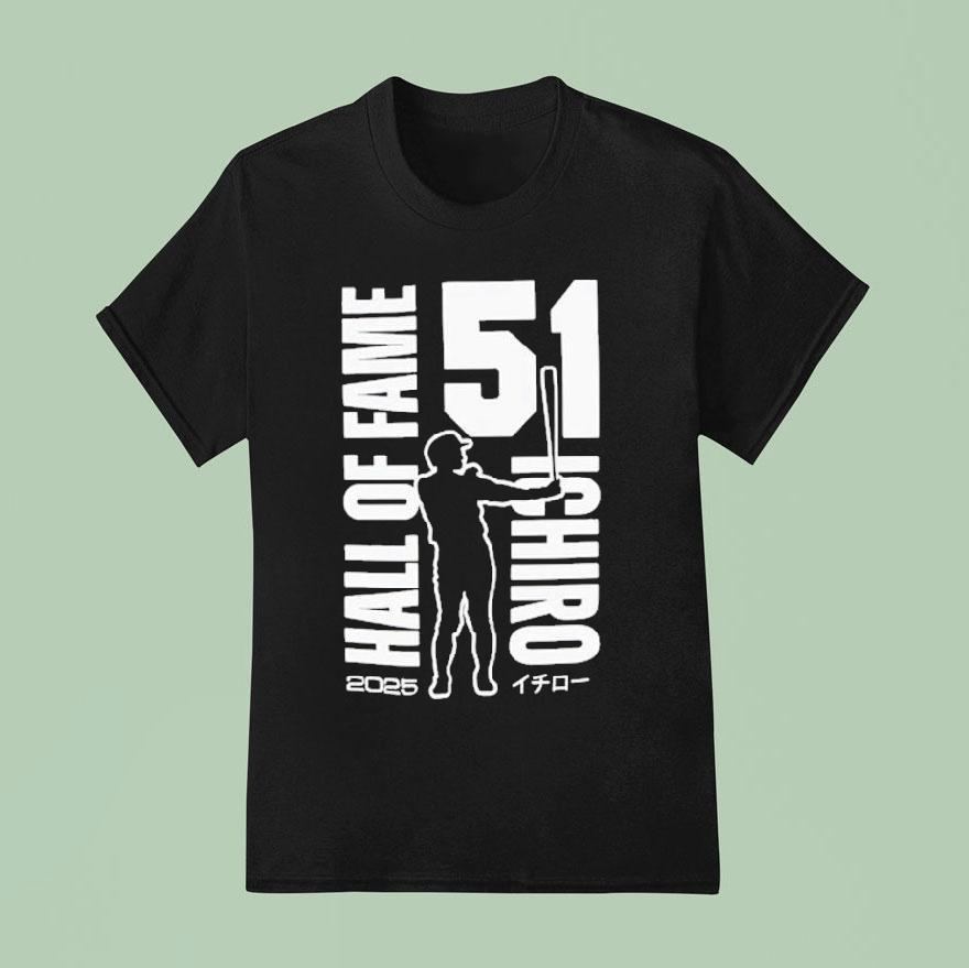 Seattle Mariners Hall Of Fame Ichiro Suzuki T Shirt